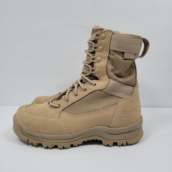 Danner 8" Tanicus Coyote Women's Tan Danner Dry Tactical Boots 55313 US Size 5.5 - Picture 2 of 10